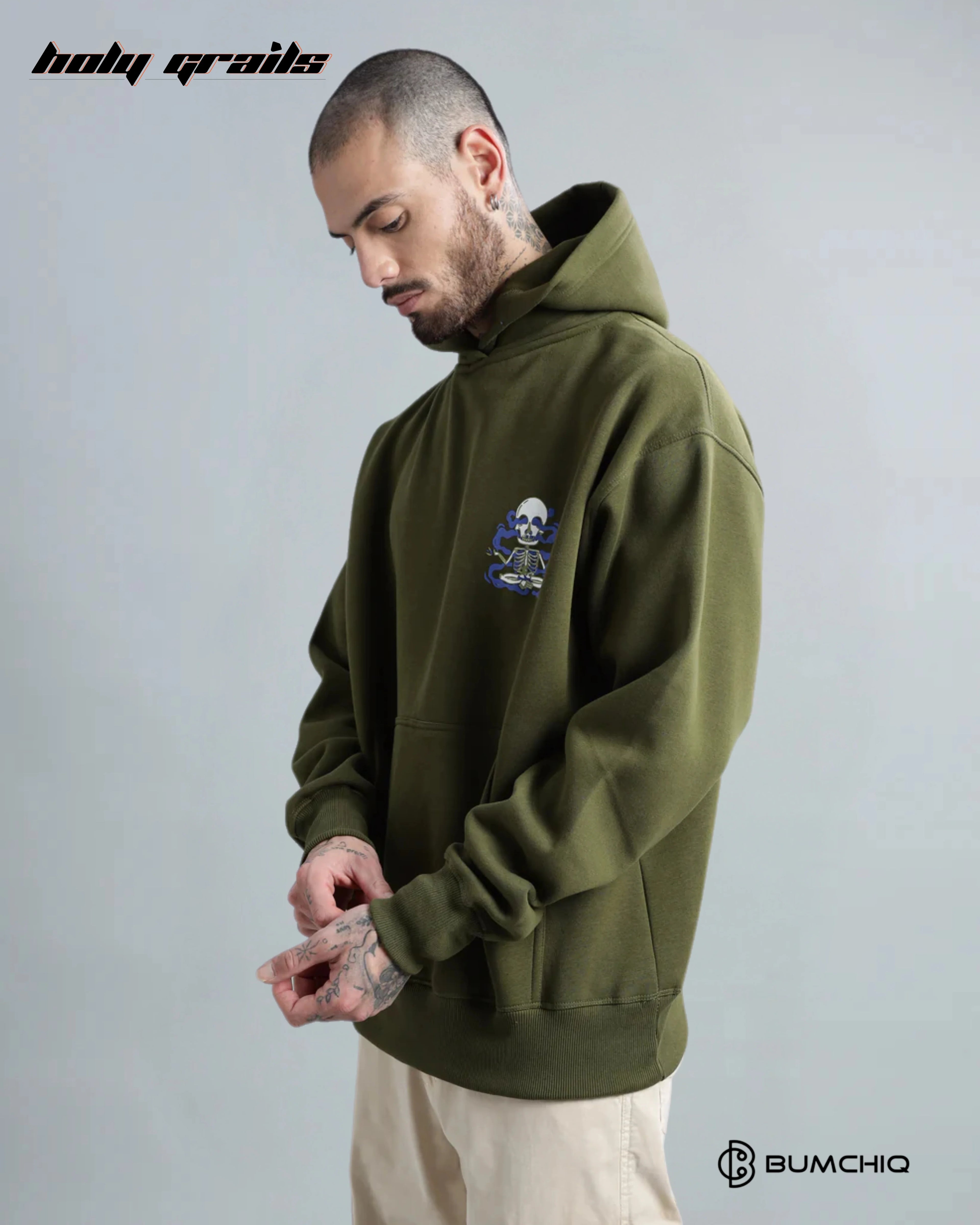 Dope Olive Green Hoodie HG x Bumchiq