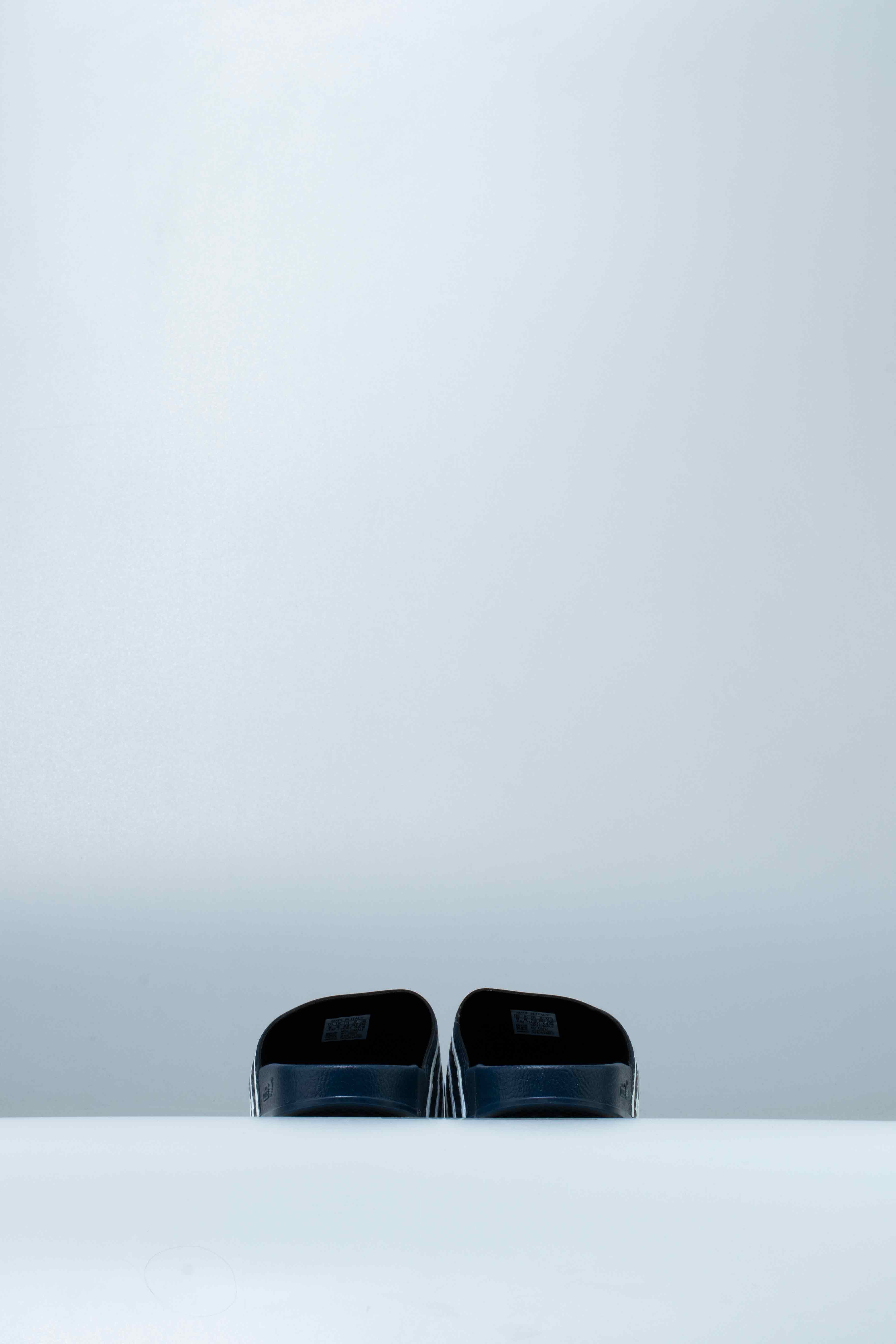 Adilette Slide Sandals Mens Blue White