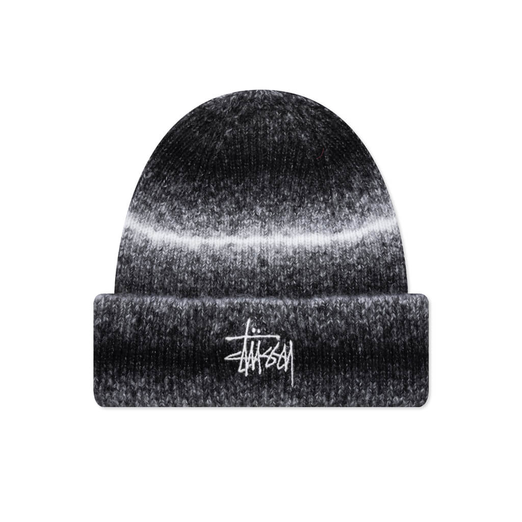 Cuff Basic Striped Beanie Black