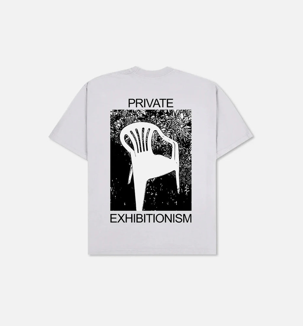 Exhibition Mens Short Sleeve Shirt Silver