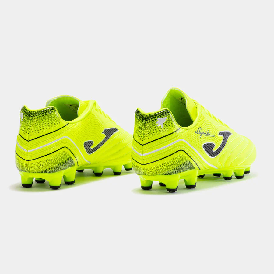 AGUILA 2309 LEMON FLUOR FIRM GROUND Botas de fútbol Aguila 23 para terreno firme FG amarillo fluorescente