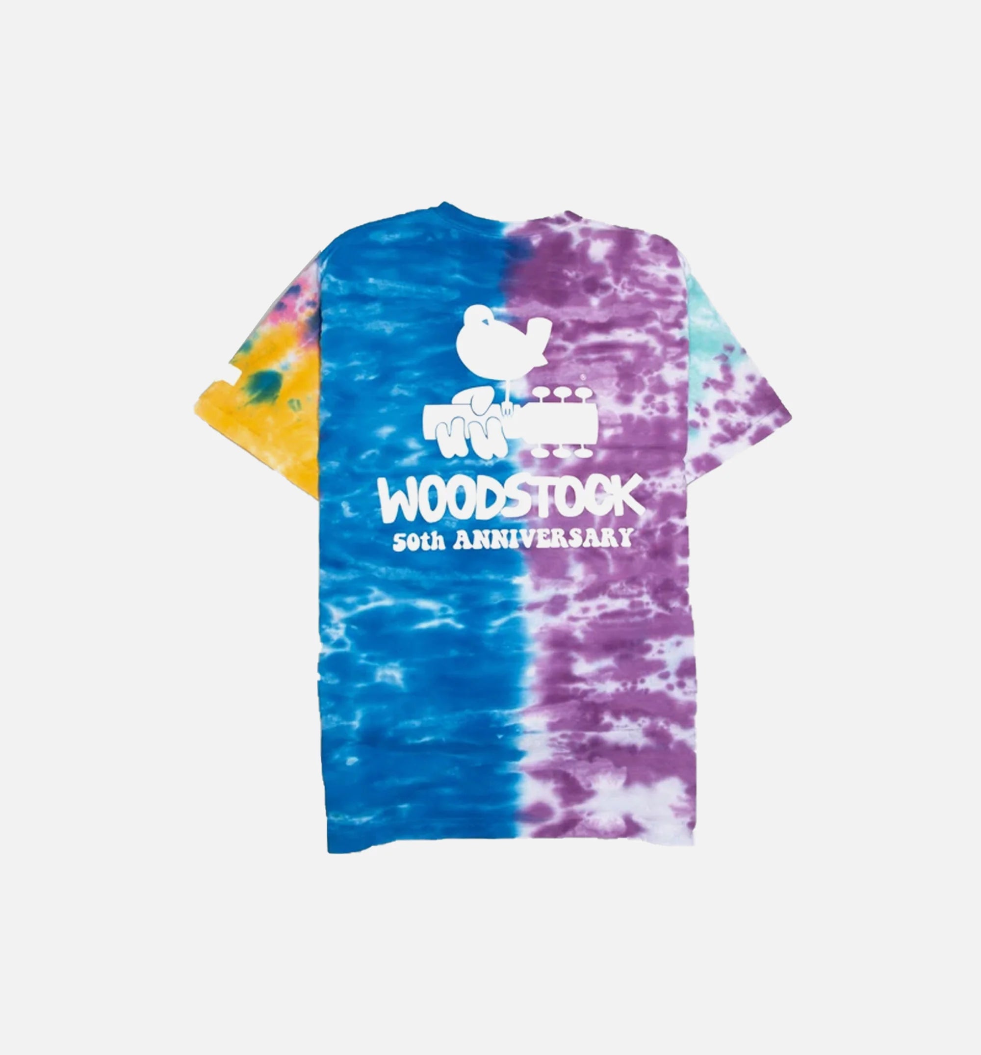 Nice Kicks X Woodstock Acid Short Sleeve T Shirt Tie Dye White
