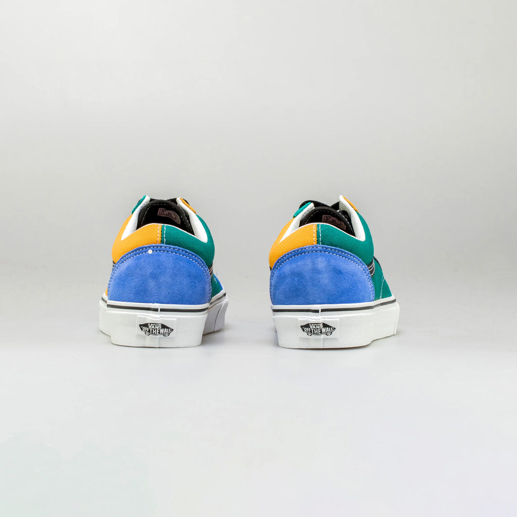 Mix Match Old Skool Mens Lifestyle Shoe Yellow Blue Green