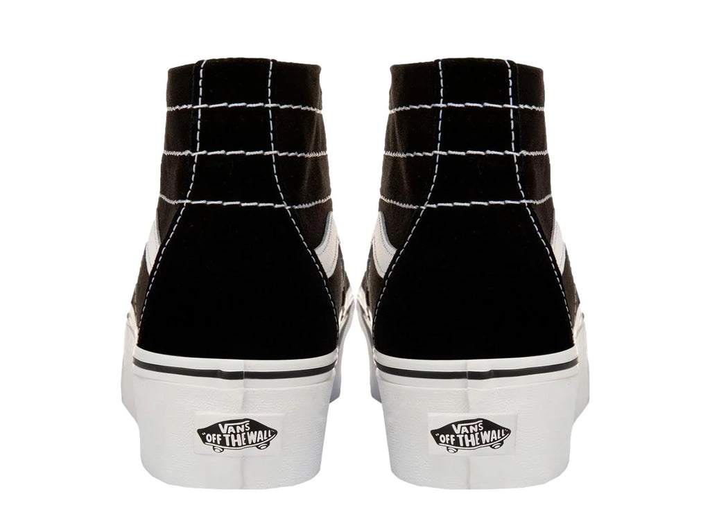 Tenis Vans Sk8 Hi Tapered Negro y Blanco para Mujer