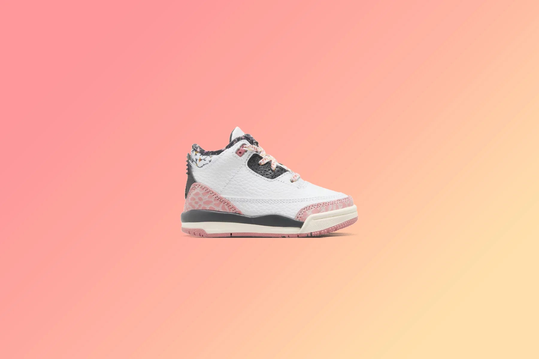 Air Jordan 3 Retro TD Vintage Floral White Anthracite Red Stardust