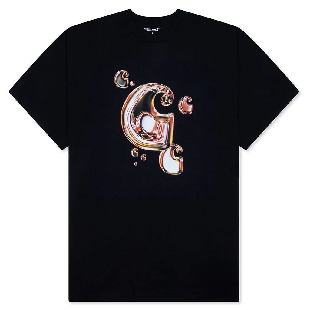 S S Solar Chrome C Logo T Shirt Black