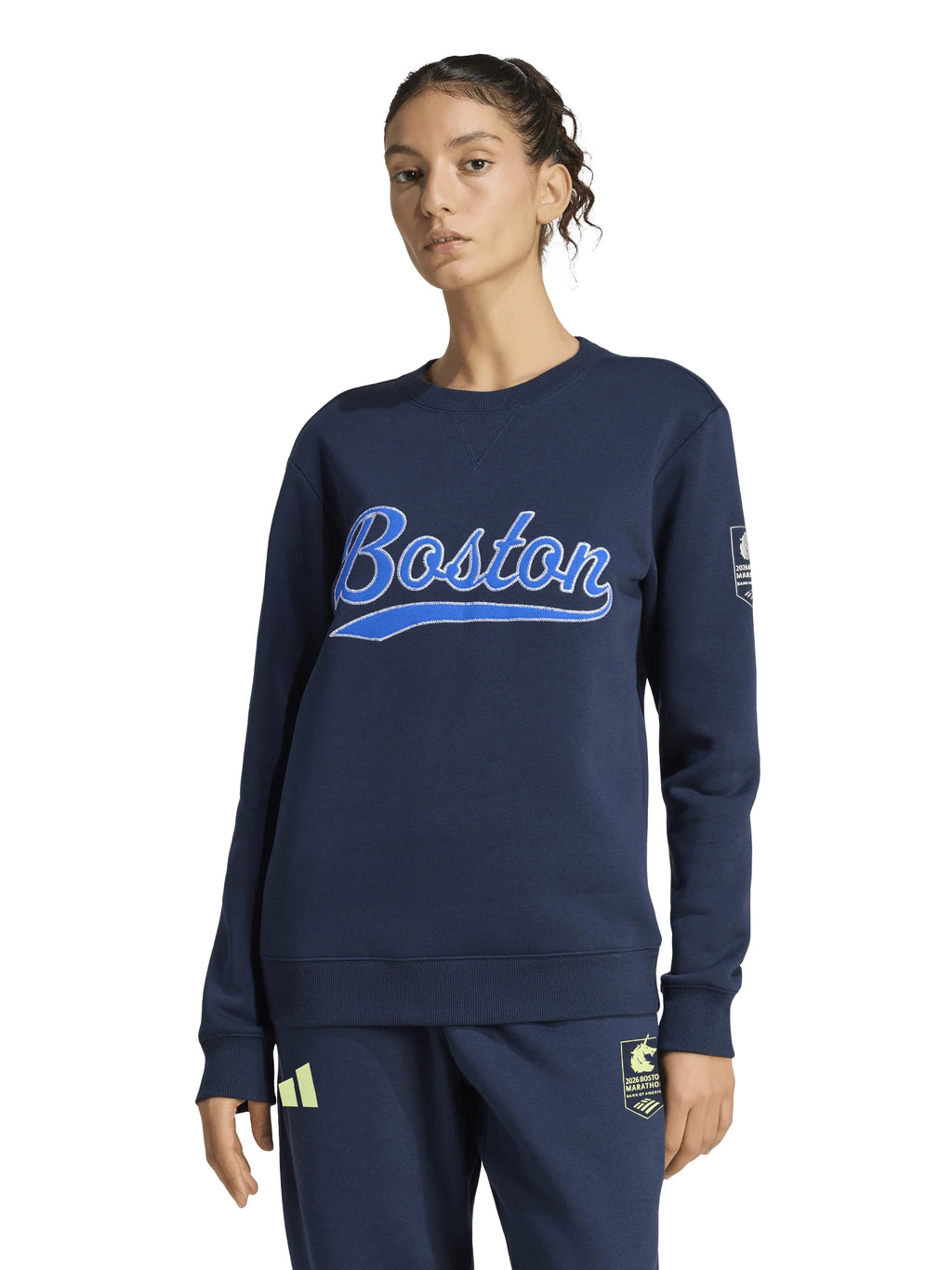 Adidas Womens Boston Marathon 2026 Crew Sweatshirt
