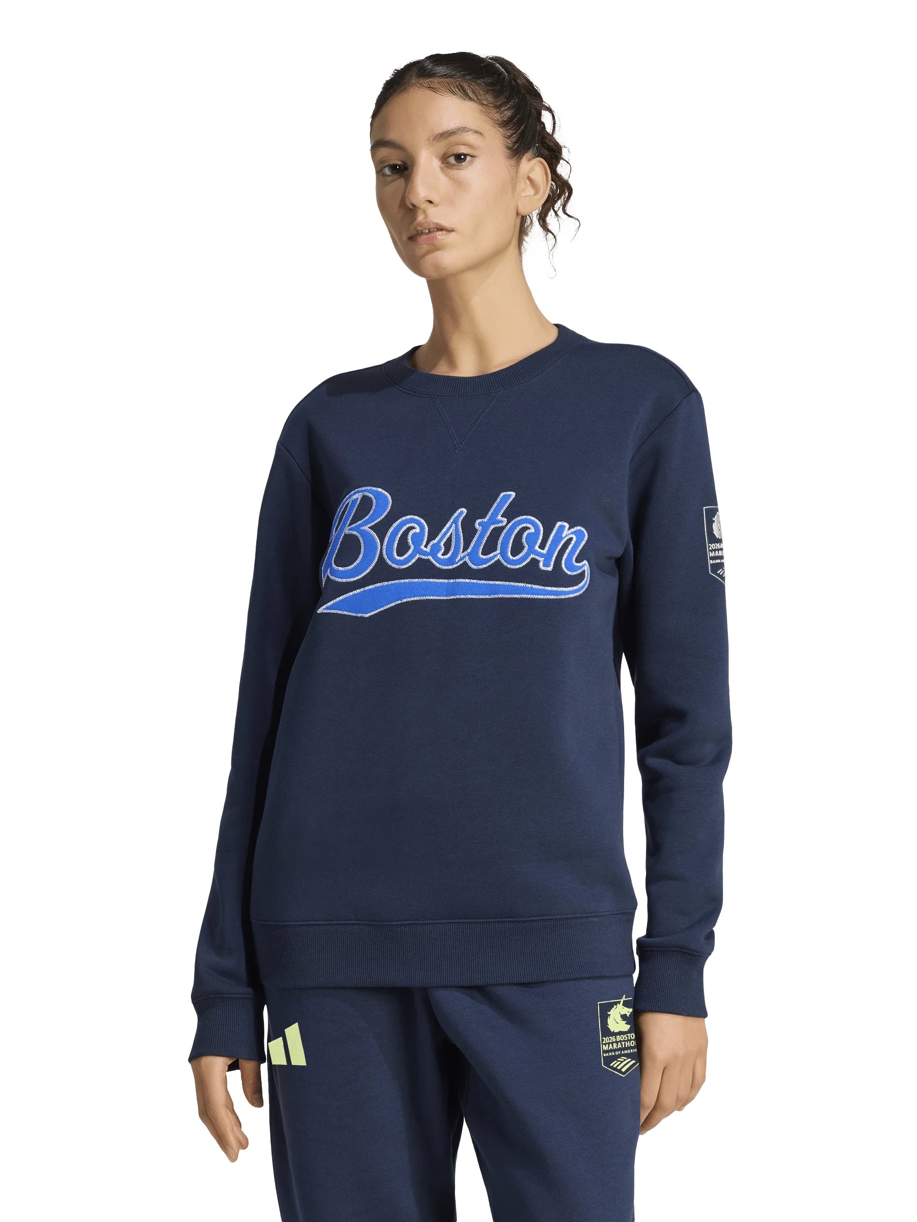 Adidas Womens Boston Marathon 2026 Crew Sweatshirt