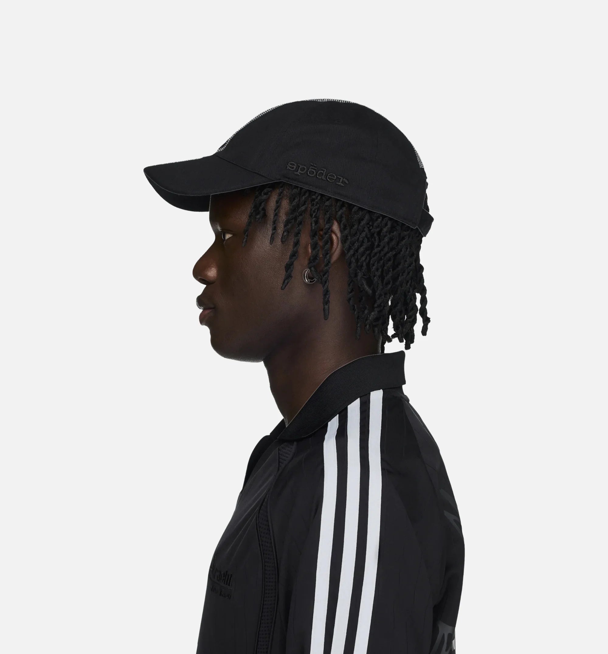 Sp5der Rhinestone Cap Mens Hat Black