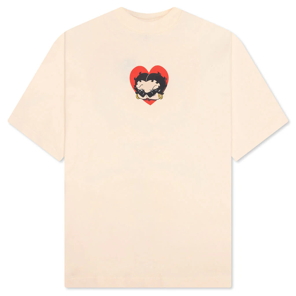 Market x Betty Boop Sweetheart T Shirt Butter Cream