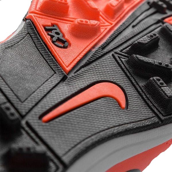 Nike Jr T90 Shoot IV TF Turf Soccer Cleats Bright Mango Black Total Crimson