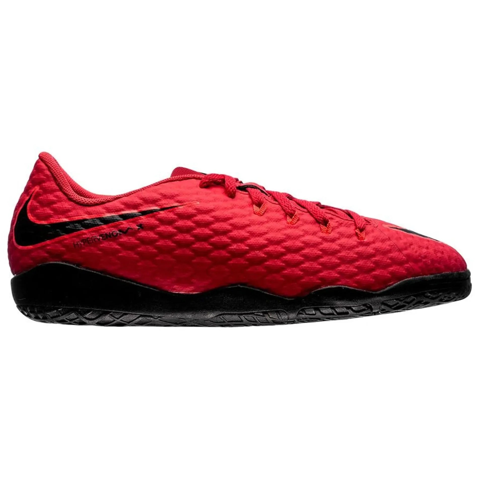 Nike Jr HypervenomX Phelon III IC Indoor Soccer Shoes Red Black