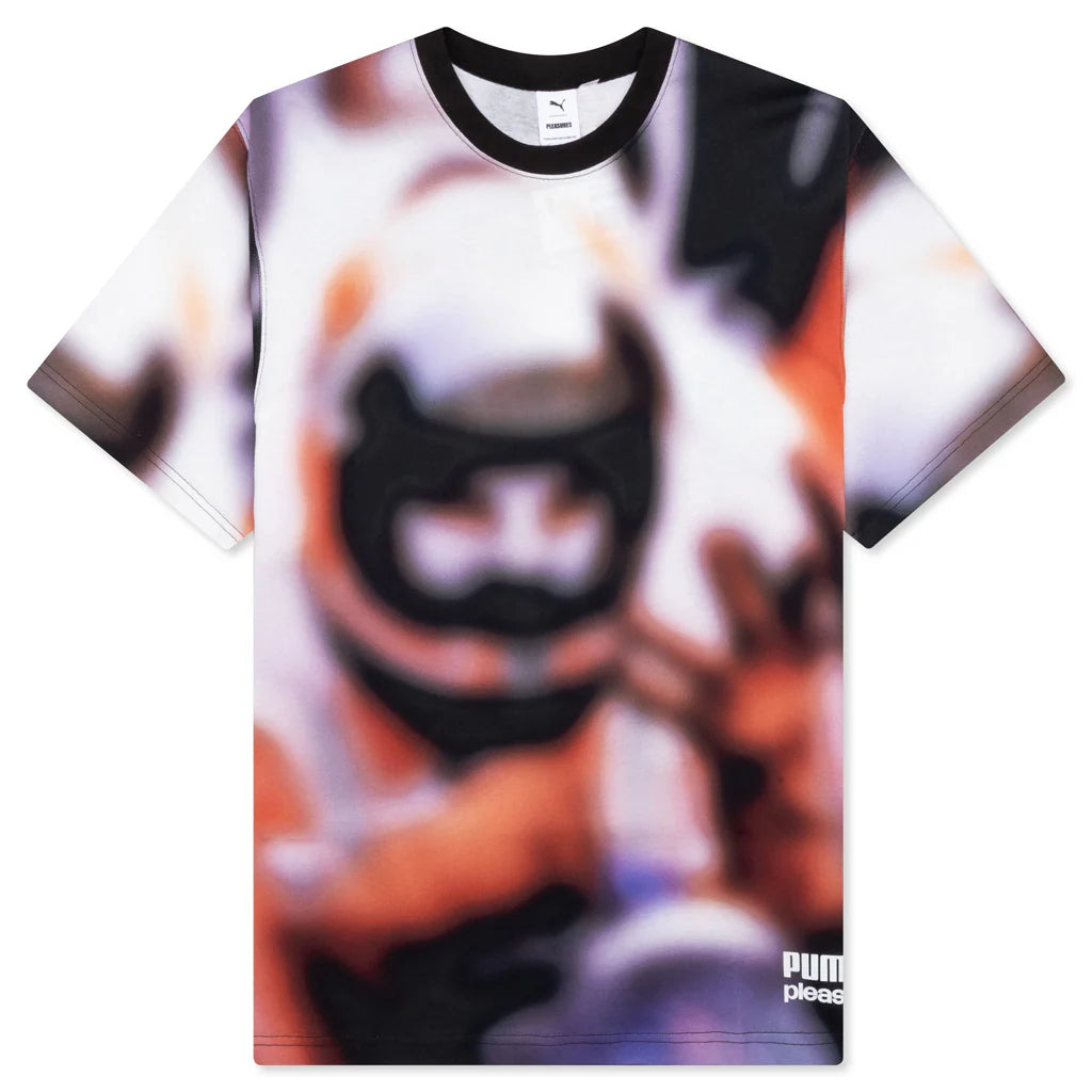Puma x Pleasures AOP Tee White