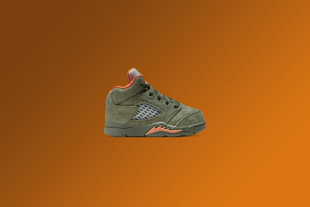 Air Jordan 5 Retro Olive TD Army Olive Solar Orange