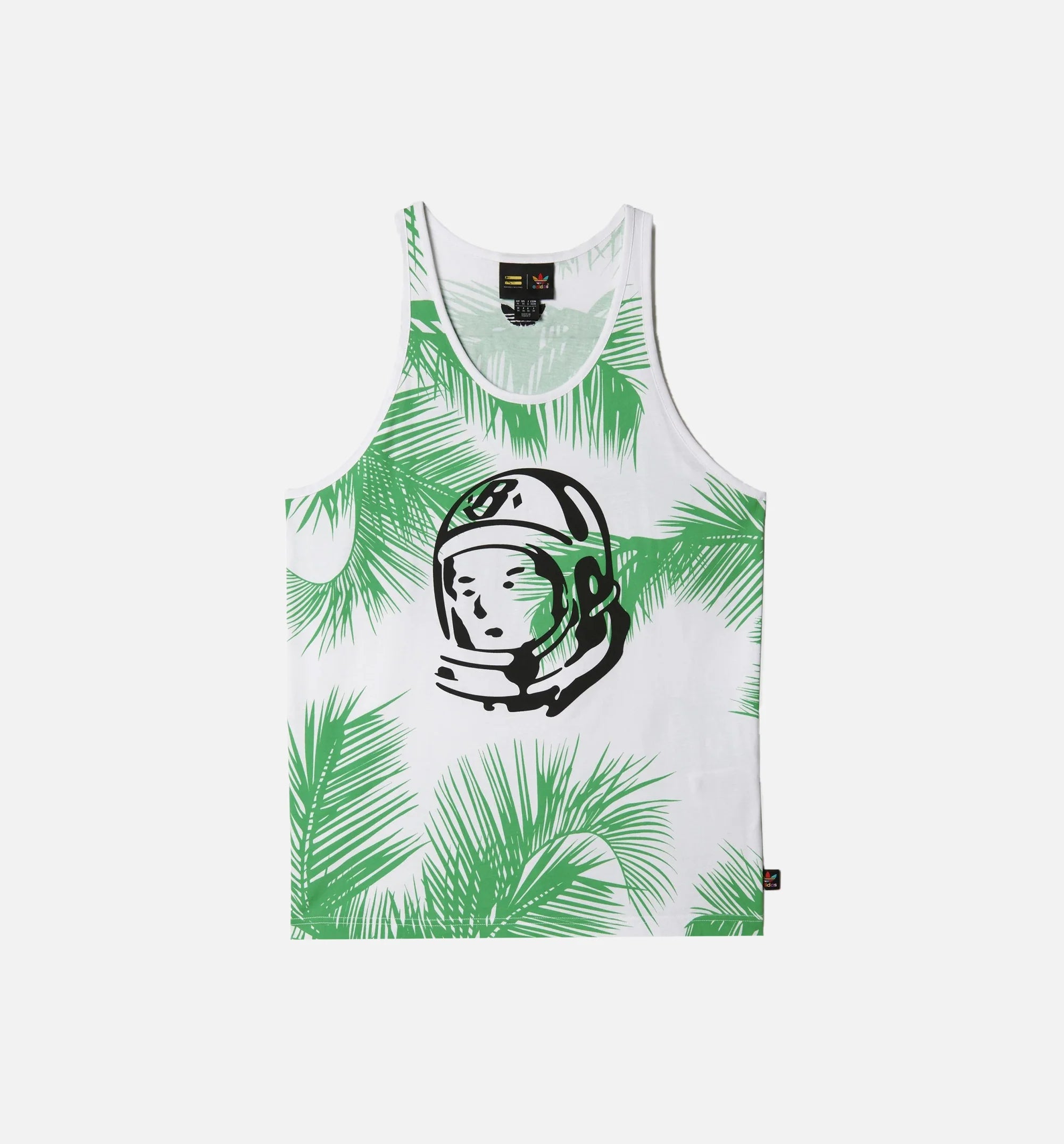 Pharrell Williams BBC Tank Top Palm Trees Mens White VIvid Green