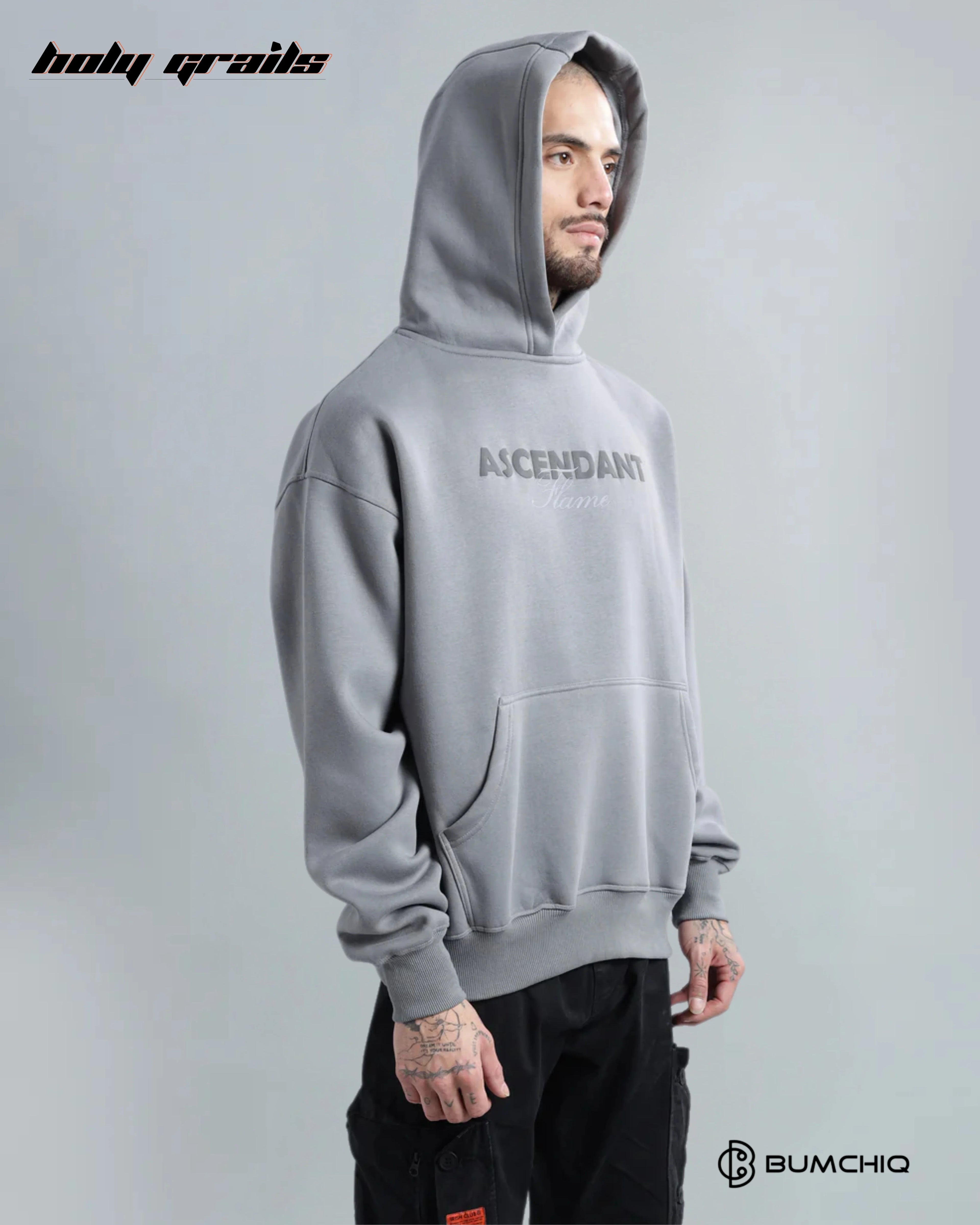 Ascendant Grey Hoodie HG x Bumchiq