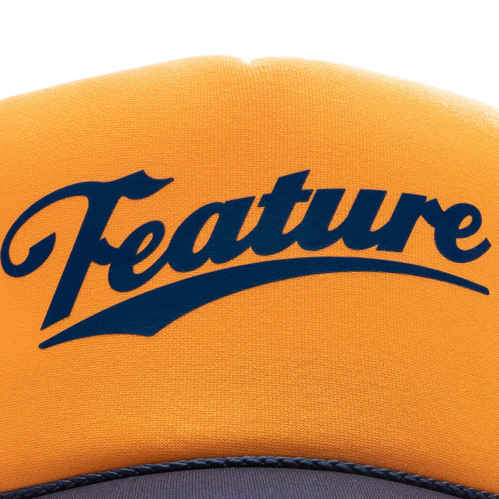 Frew Trucker Hat Navy Gold