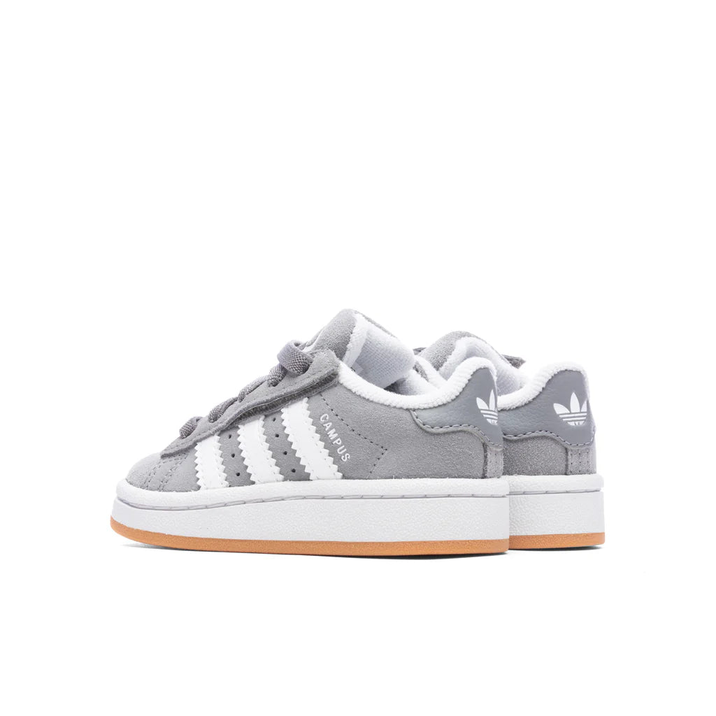 Toddlers Campus 00s Comfort Elastic Lace Grey Three Cloud White Gum