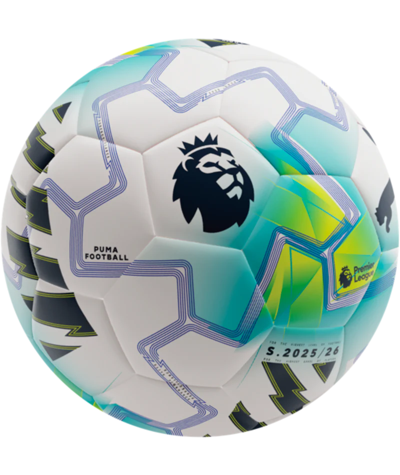 PUMA Orbita Match PL Lights FIFA QUALIT Soccer Ball White Aqua Blue