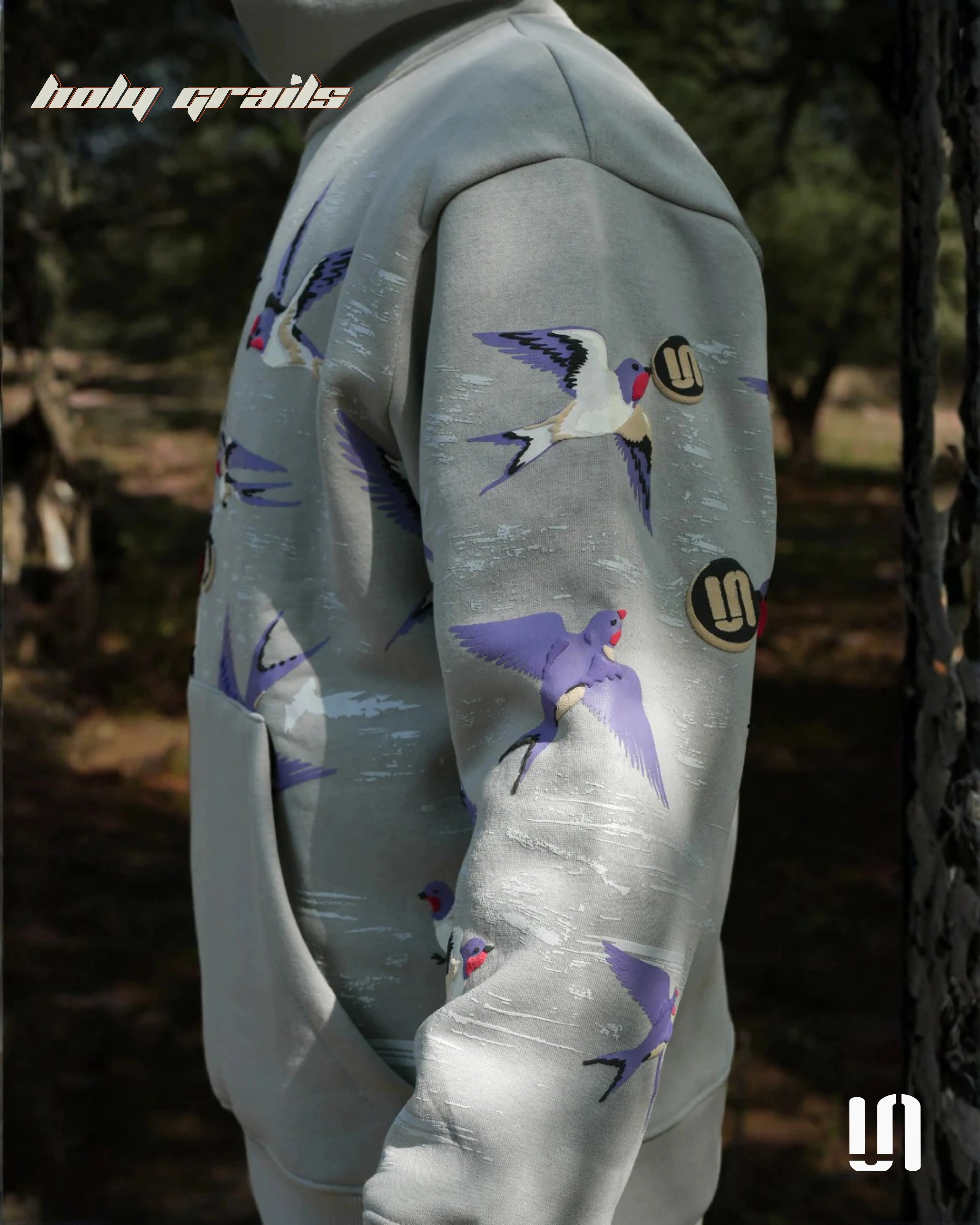 Rise Above Greywings Hoodie HG x Sullitt