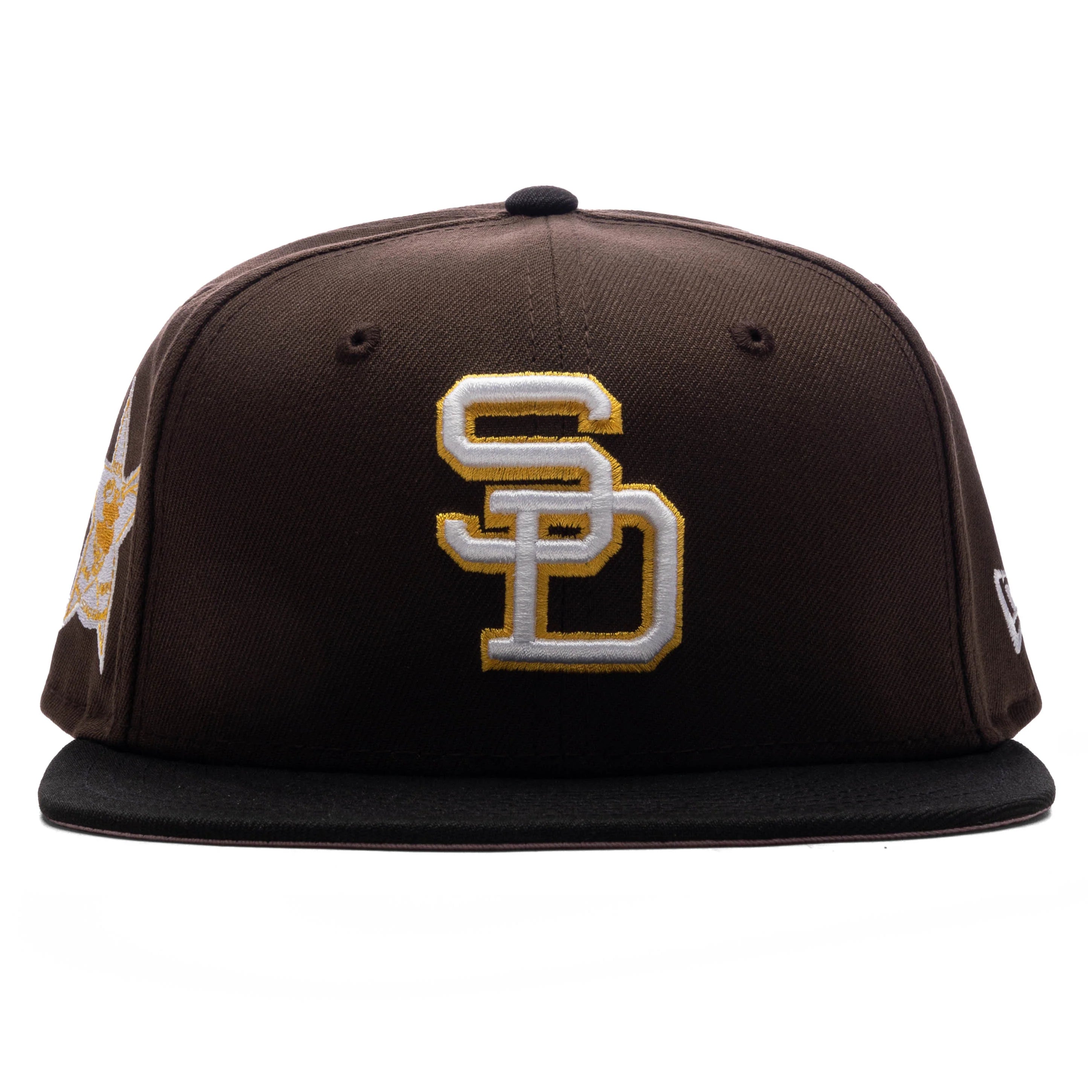 FEATURE x New Era 59FIFTY Fitted SD Padres Cooperstown Walnut Black Cotton Pink
