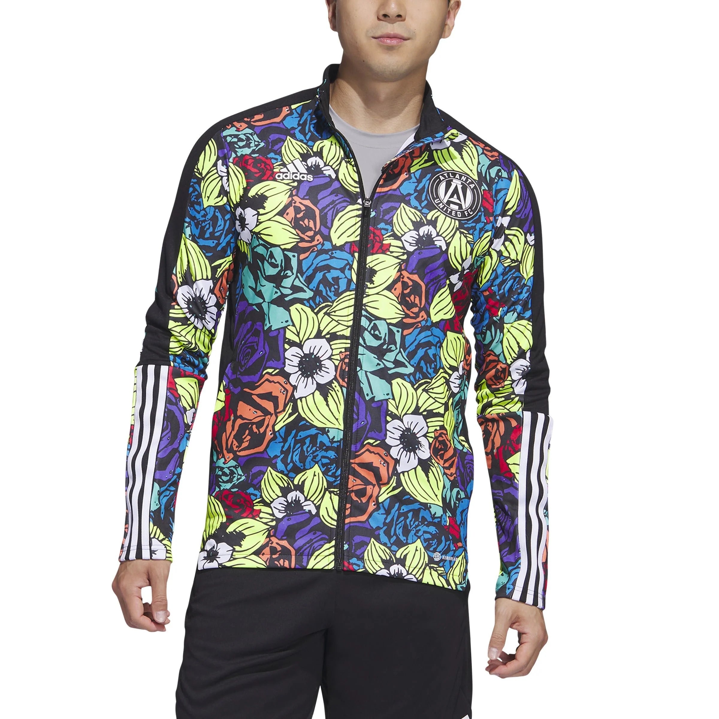 adidas Mens Atlanta United Tiro Track Jacket Unity Flower