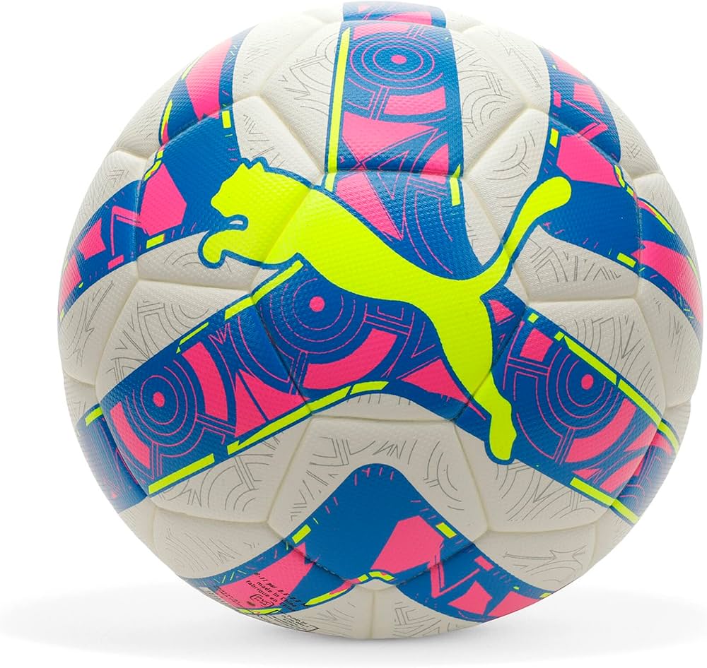 PUMA Performance Energy Soccer Ball Ultra Blue Yellow Alert Luminous Pink