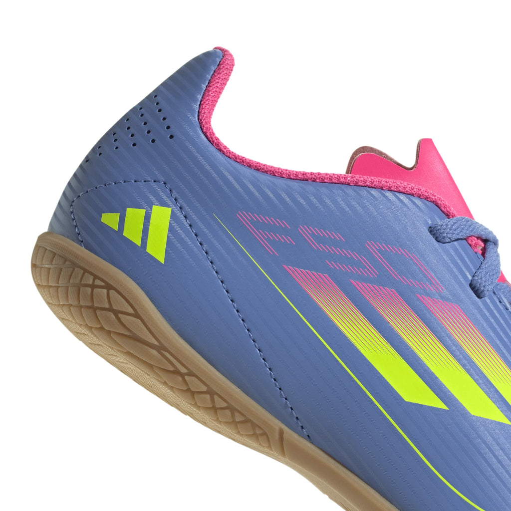 adidas F50 Club Indoor Boots Junior Blue Lemon