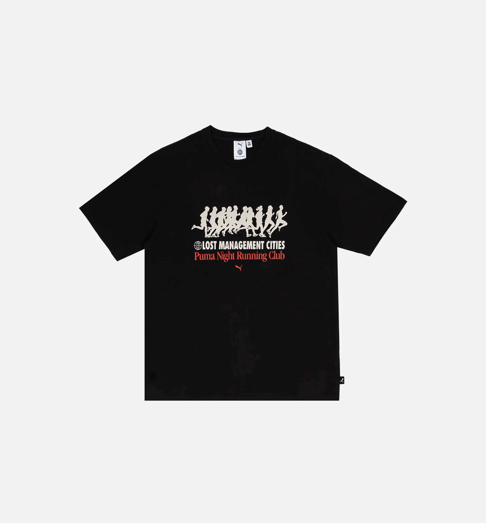 Lost Management Cities Mens Short Sleeve Shirt Black