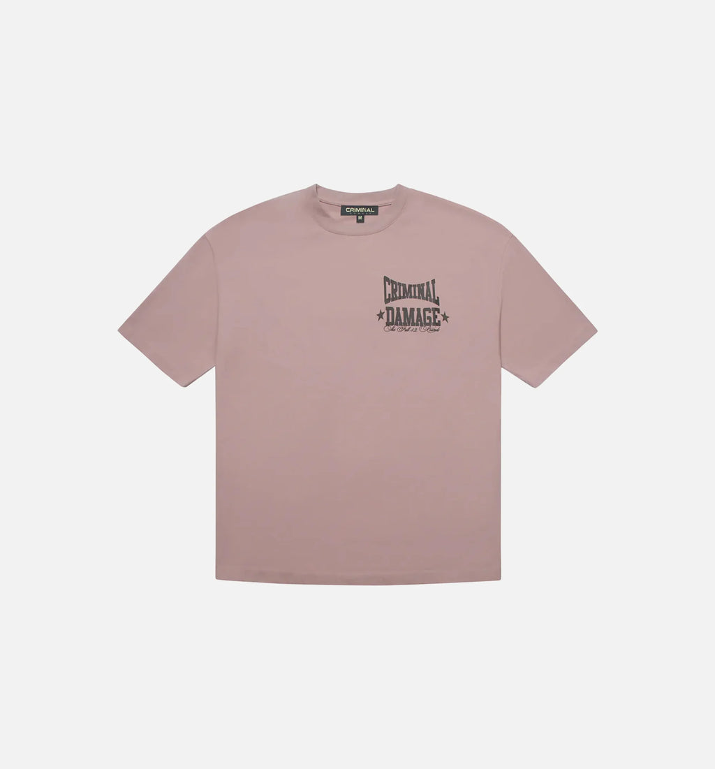 Boxing Gym Mens Short Sleeve Shirt Lilac