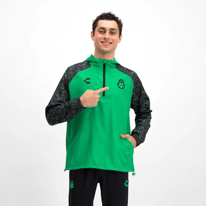 Charly Santos Player Windbreaker Green Black