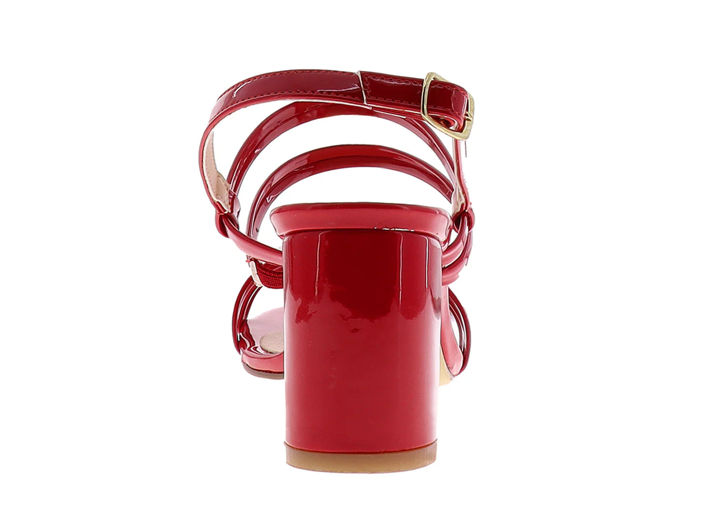 Sandalias Luna Rosa Charol Rojo para Mujer