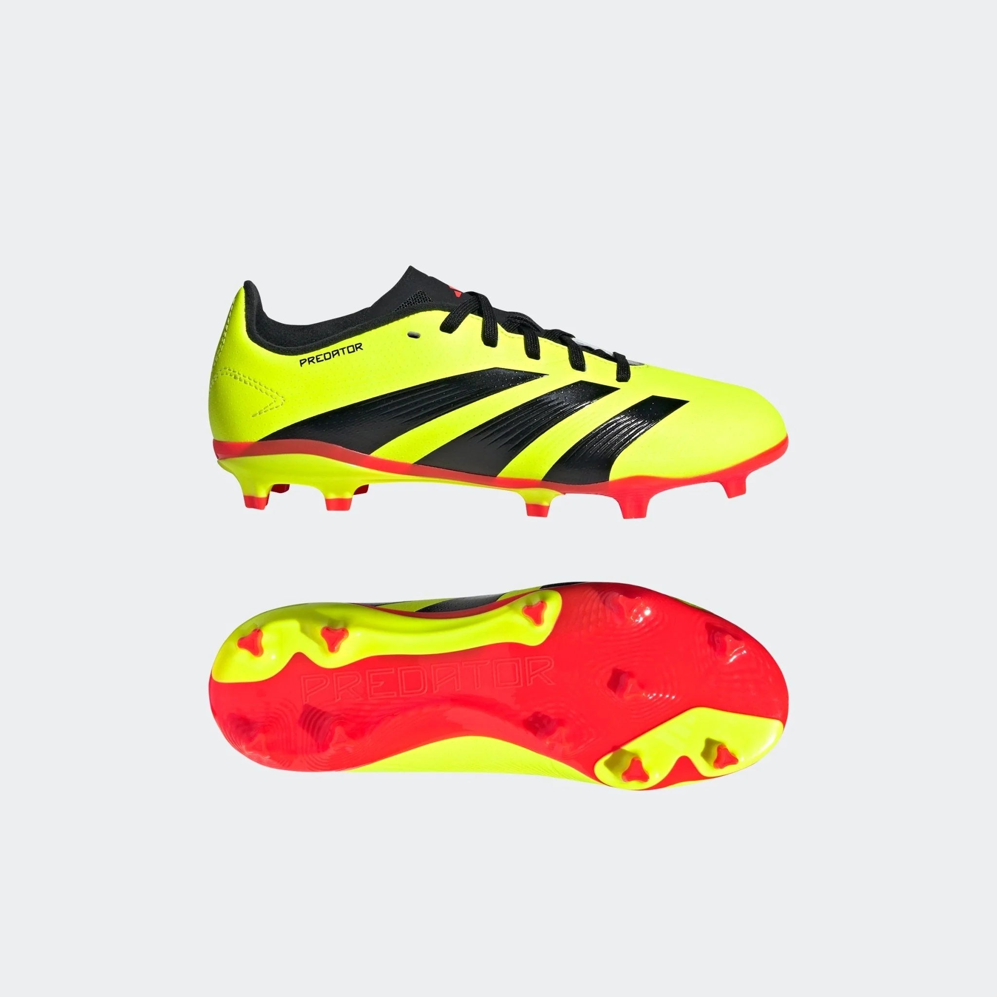 adidas Predator League FG J Firm Ground Soccer Cleats Team Solar Yellow Black Solar Red