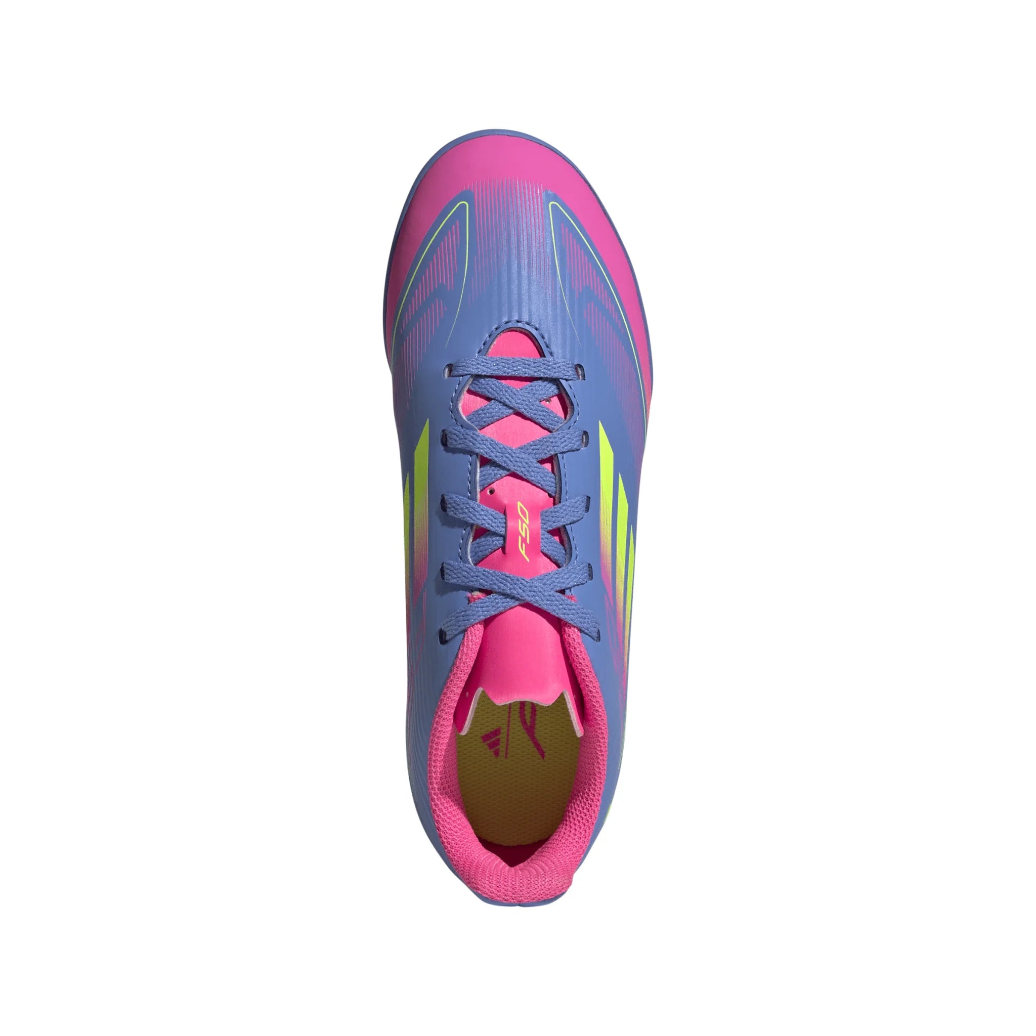 adidas F50 Club Turf Boots Junior Blue Lemon