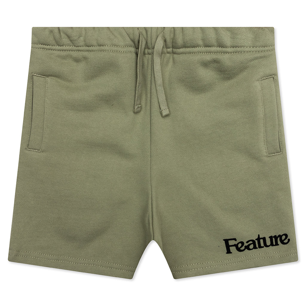 Kids Academy Sweatshorts Oil Green