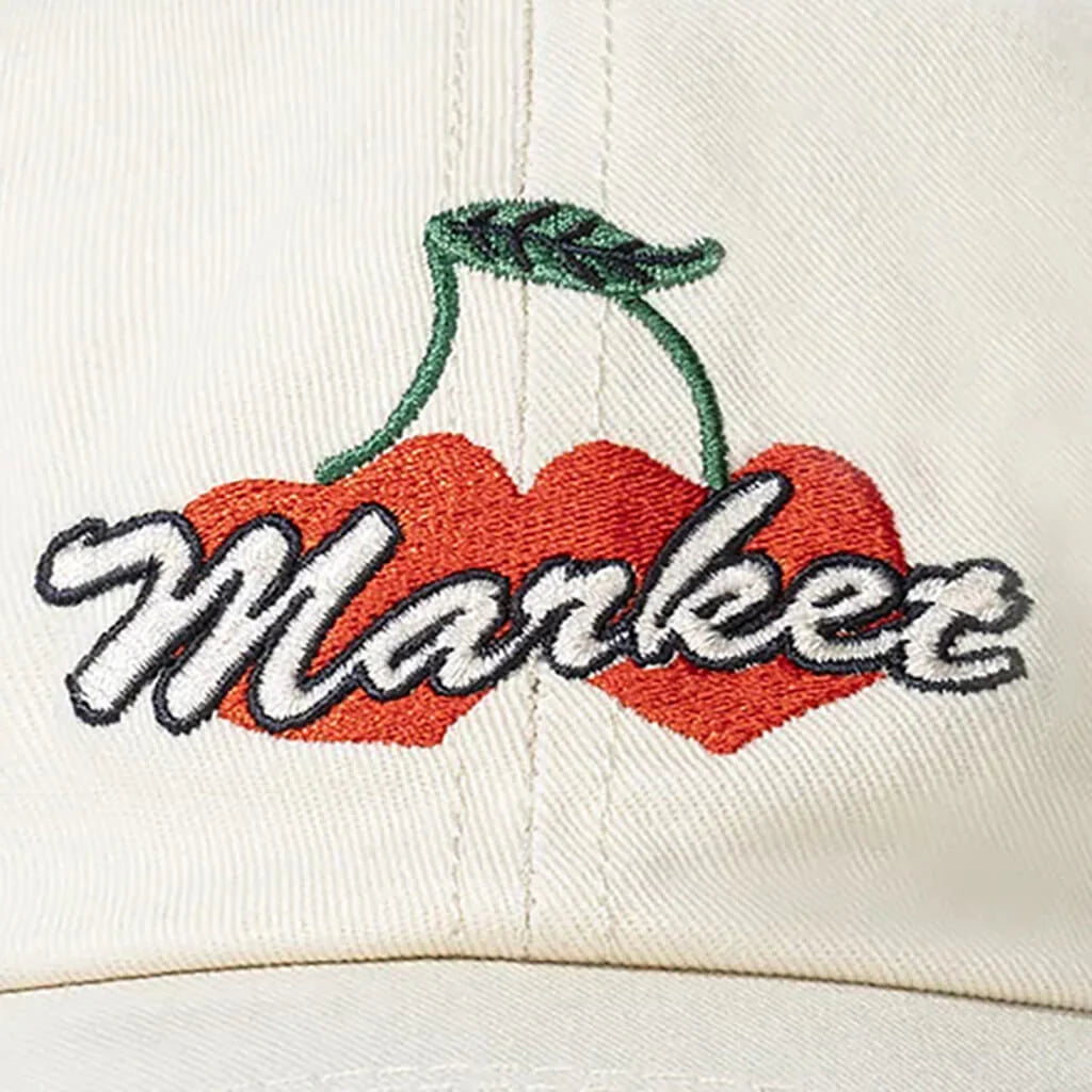 Double Cherries Trucker Hat Unbleached Cotton