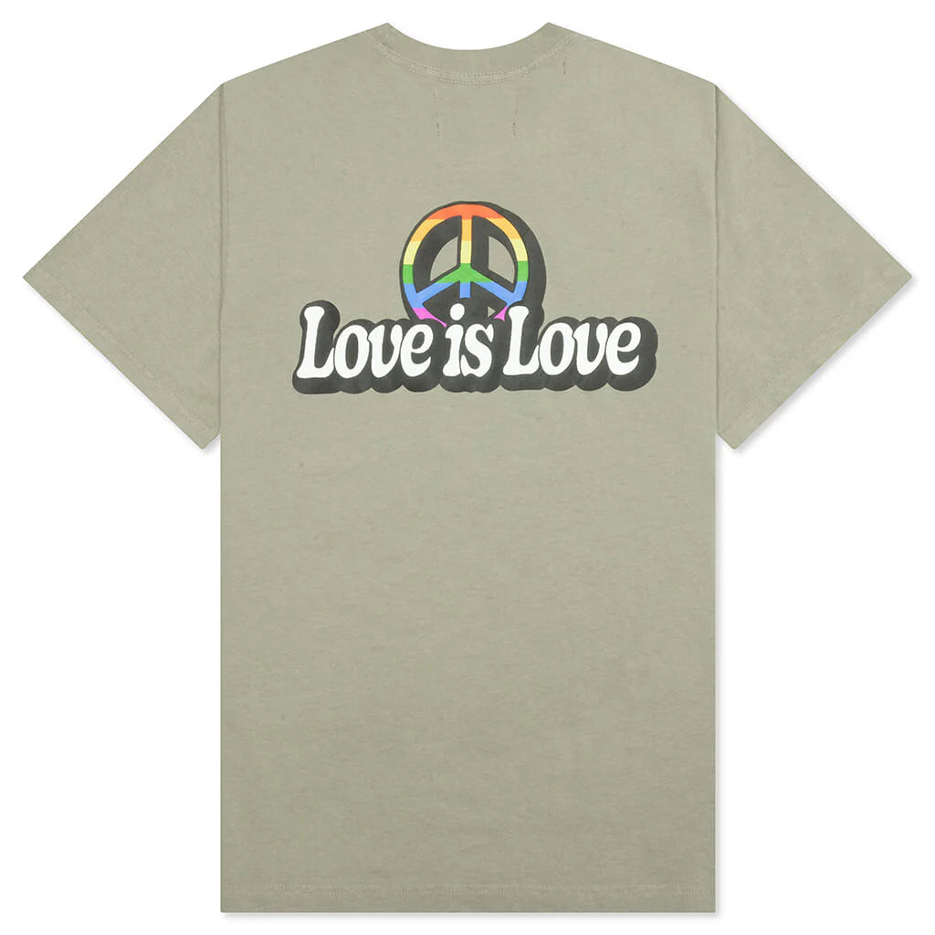 Love is Love Tee Oil Green