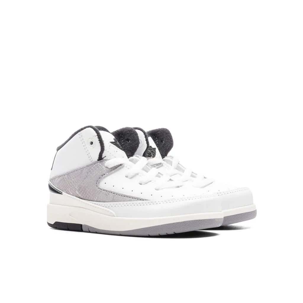 Air Jordan 2 Retro TD Python White Fire Red Cement Grey