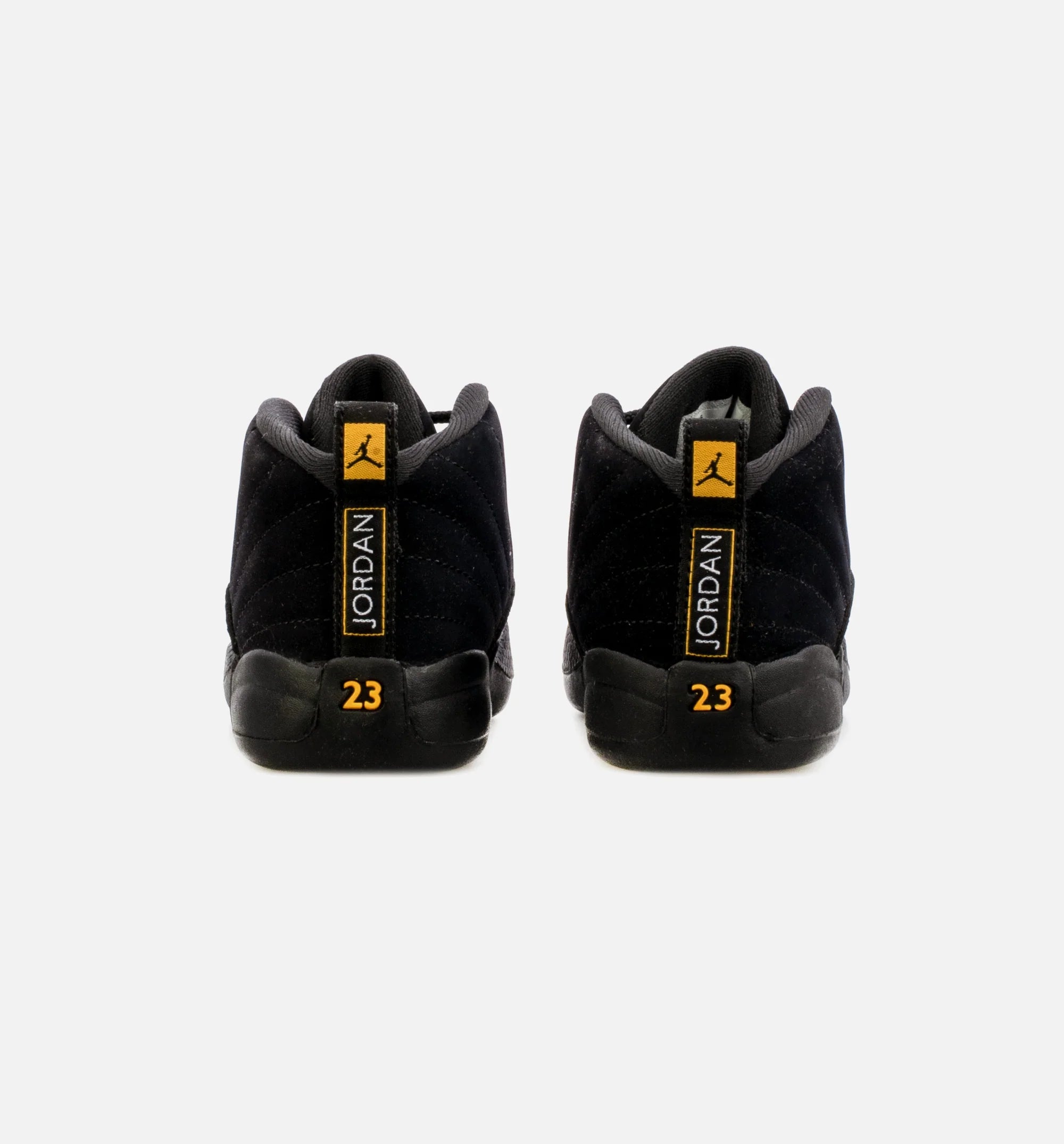 Air Jordan 12 Retro Black Taxi Infant Toddler Lifestyle Shoe Black Free Shipping