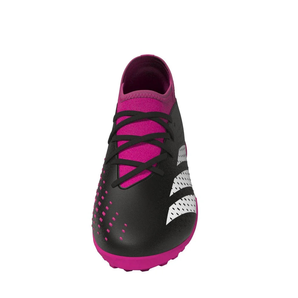 adidas Predator Accuracy3 TF Youth Turf Soccer Cleats Black White Shock Pink