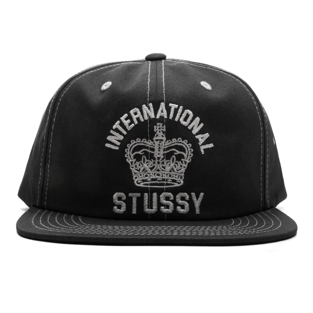 Mid International Crown Strapback Cap Black