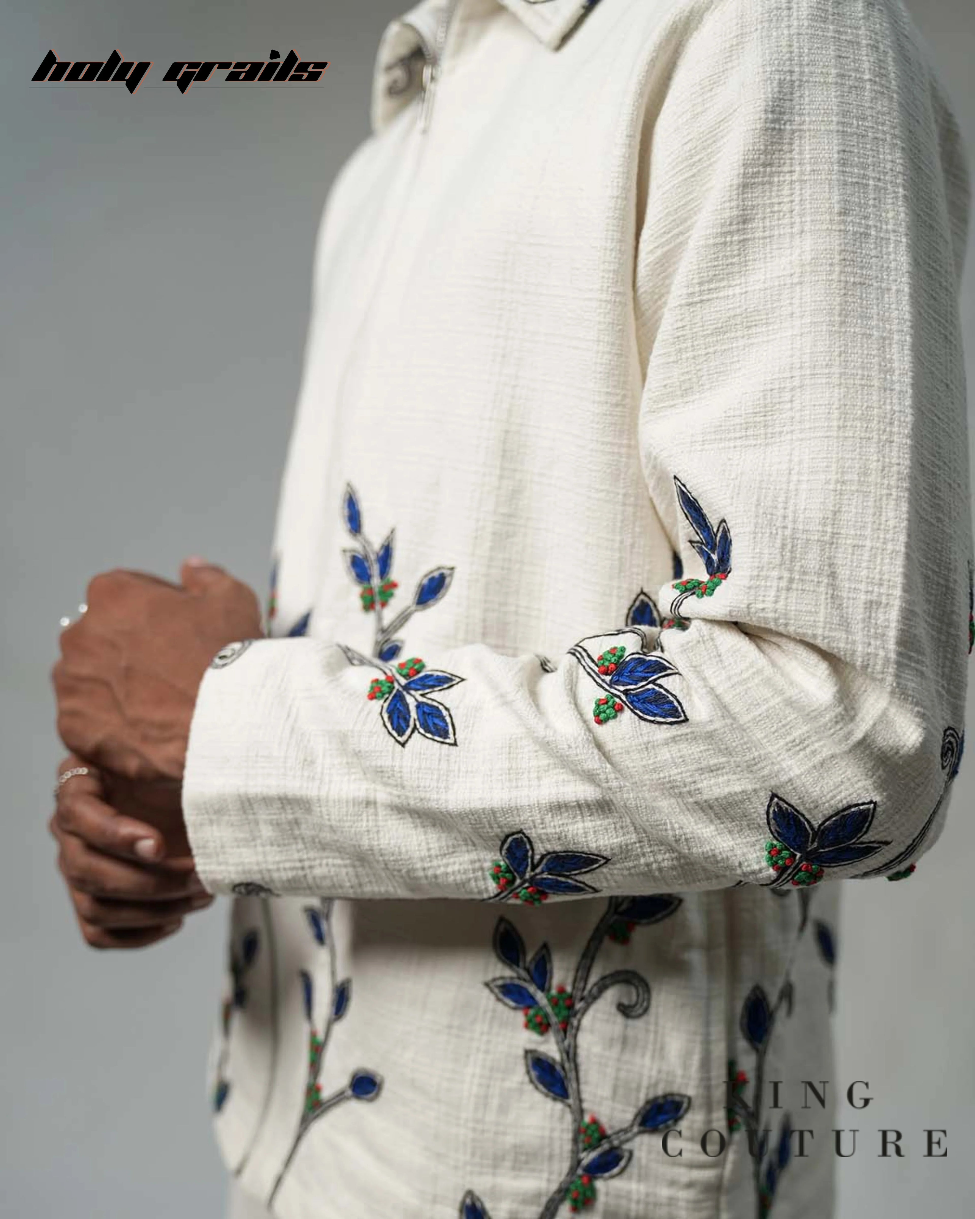 Staghorn Fern Zipper Jacket HG x King Couture