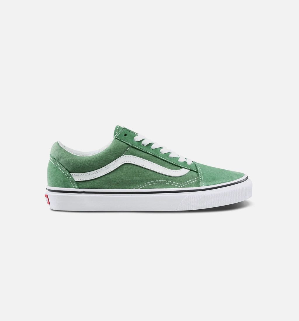 Old Skool Mens Shoe Deep Grass Green White