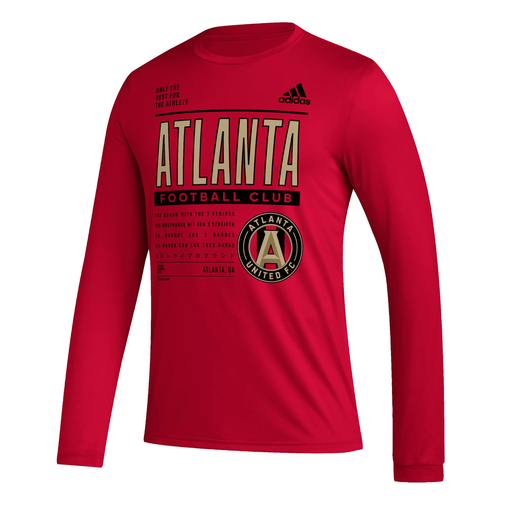adidas MLS Pre Game Tee Team Red