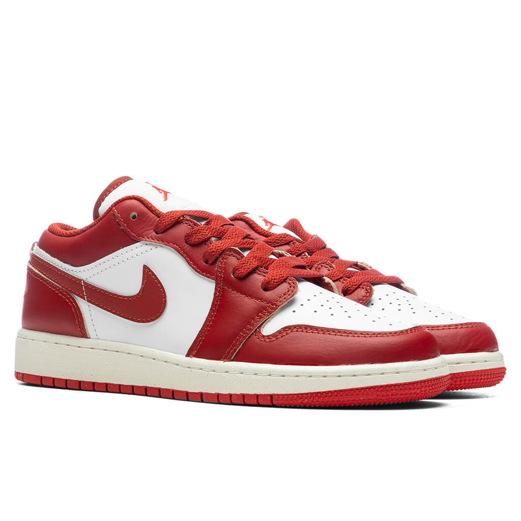 Air Jordan 1 Low SE GS White Dune Red Lobster