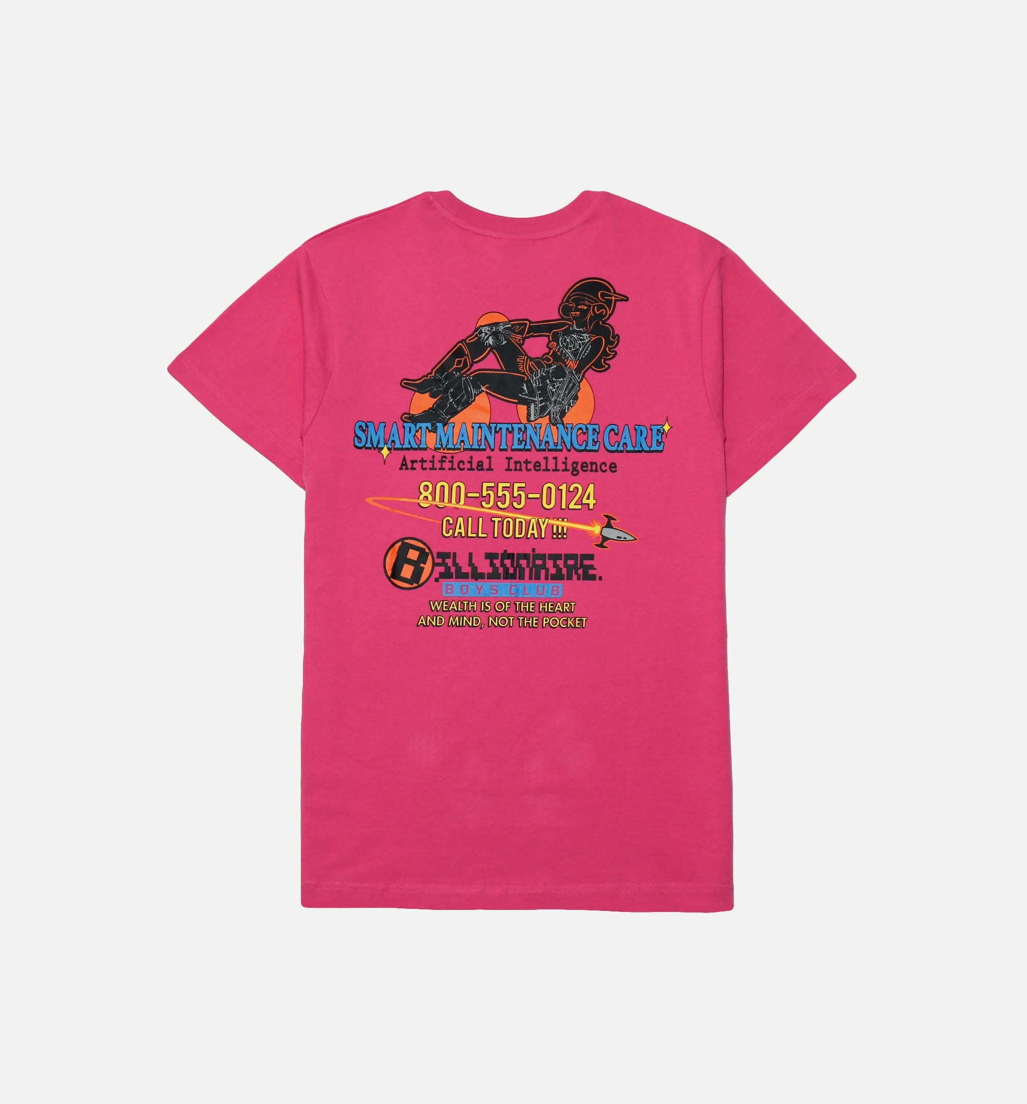 BB AI Short Sleeve Tee Mens T shirt Pink