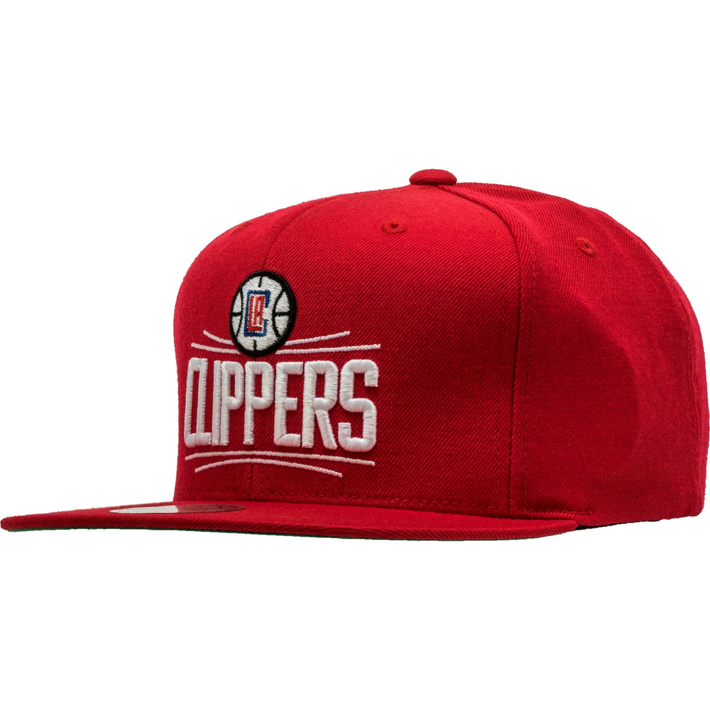Los Angeles Clippers NBA Snapback Hat Mens Red White