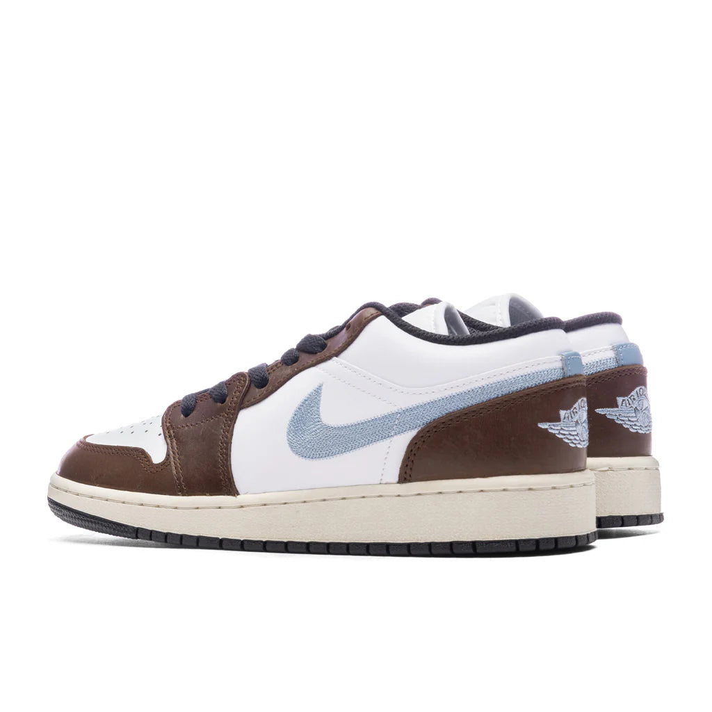 Air Jordan 1 Low SE GS White Blue Grey Sail