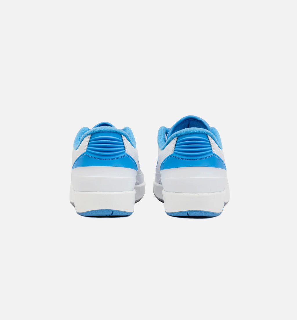 Air Jordan 2 Retro Low University Blue Grade School Lifestyle Shoe White Blue