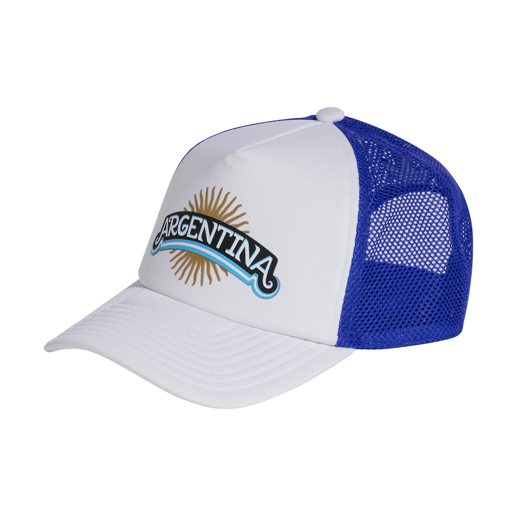 adidas Argentina Trucker Soccer Cap 2026 Blue White